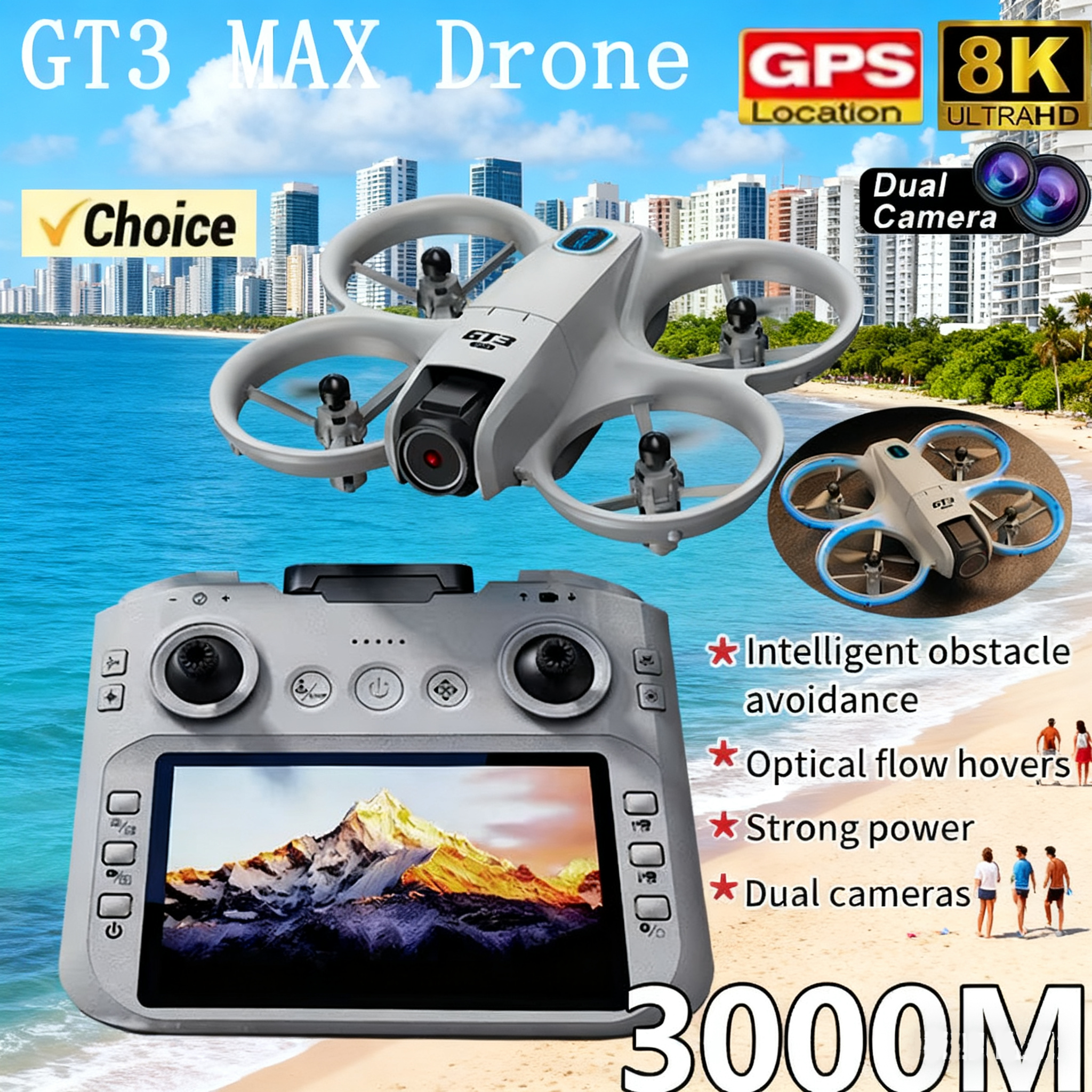 Drone Battery Adapter - NEW GT3 Drone with HD Dual