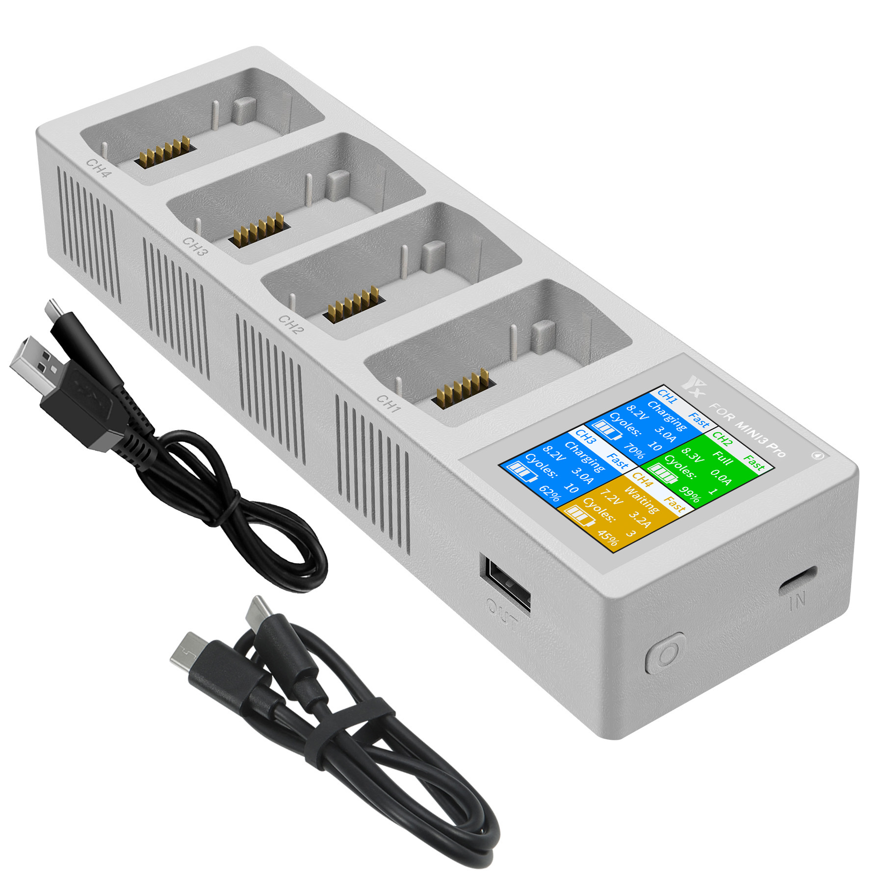 4in1 3in1 Battery Charging Hub - đánh giá và giá Drone Charging Hub