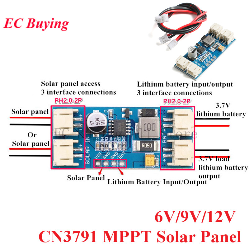 CN3791 MPPT Solar Panel 6V/9V/ - đánh giá và giá Drone Solar Charger