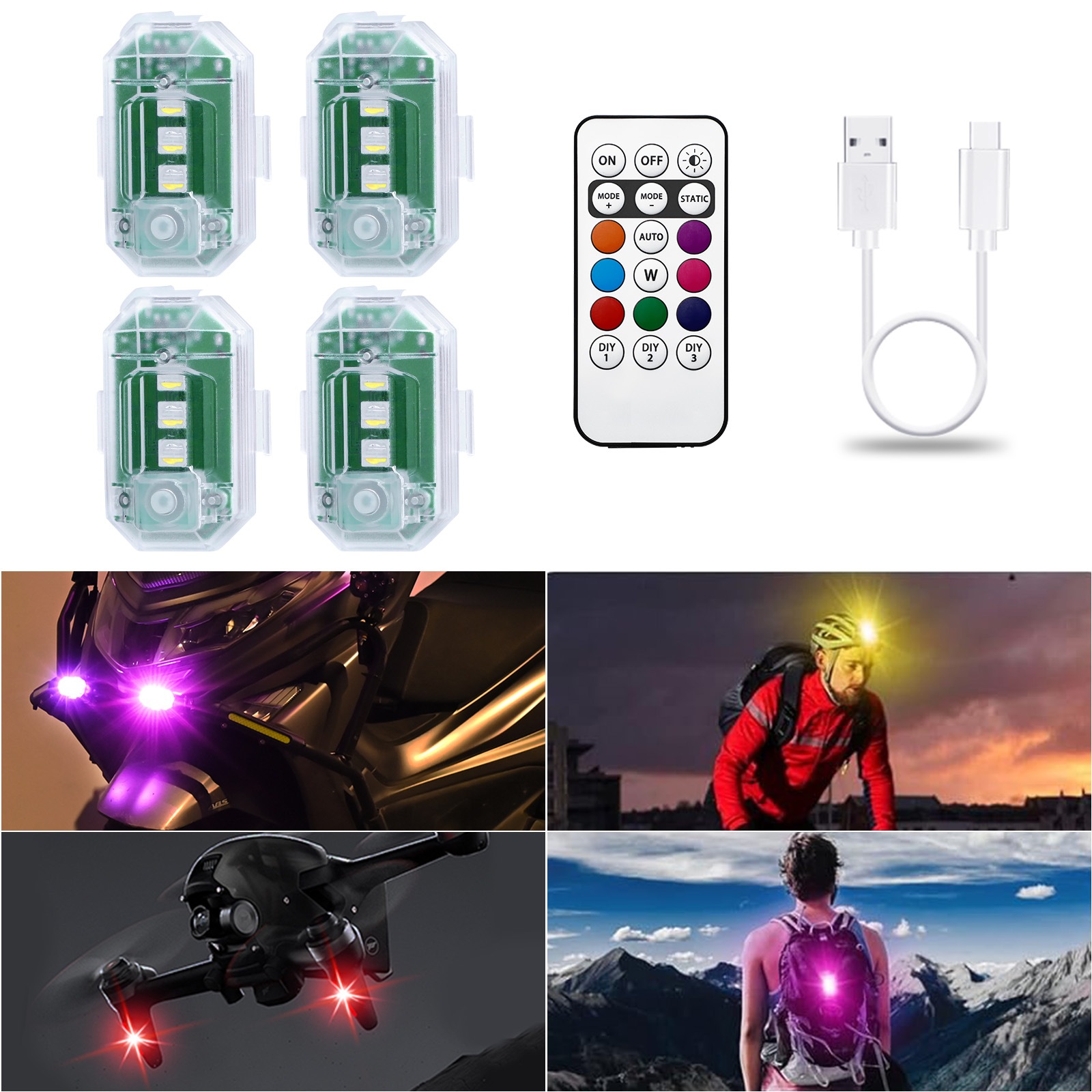 LECART Wireless Led Lights for - đánh giá và giá Drone Strobe Light
