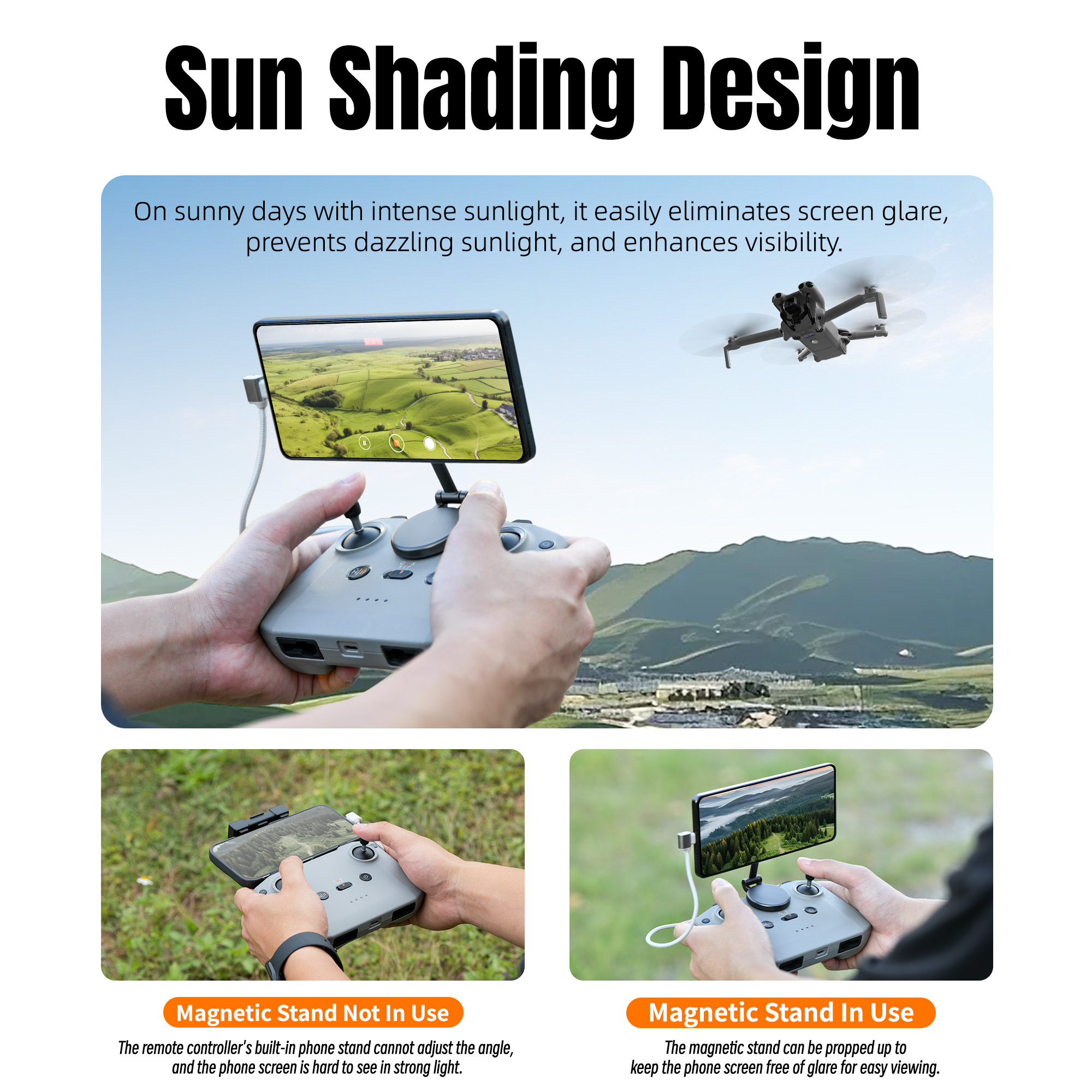 Adjustable Magnetic Phone Stan - đánh giá và giá Drone Tablet Mount
