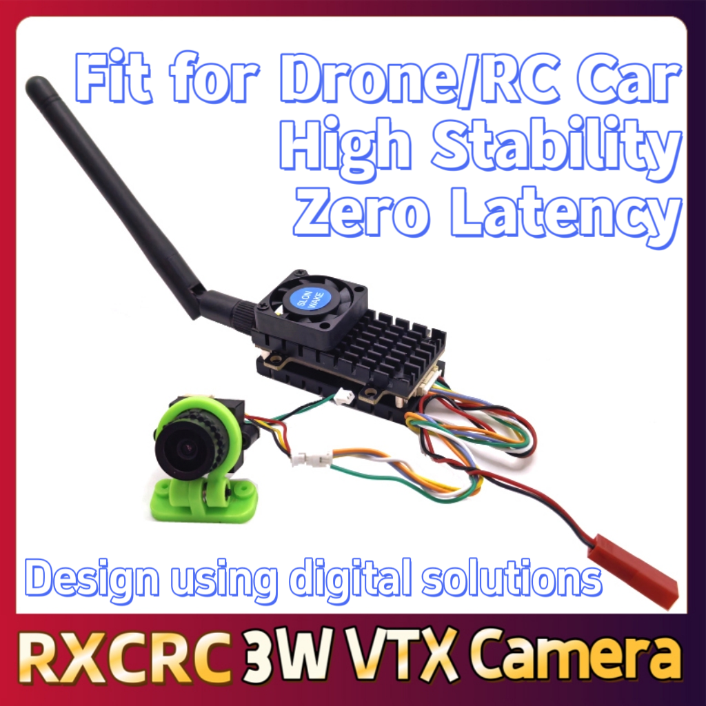 RXCRC 5.8G 3W Video VTX transm - đánh giá và giá Drone Controller Screen