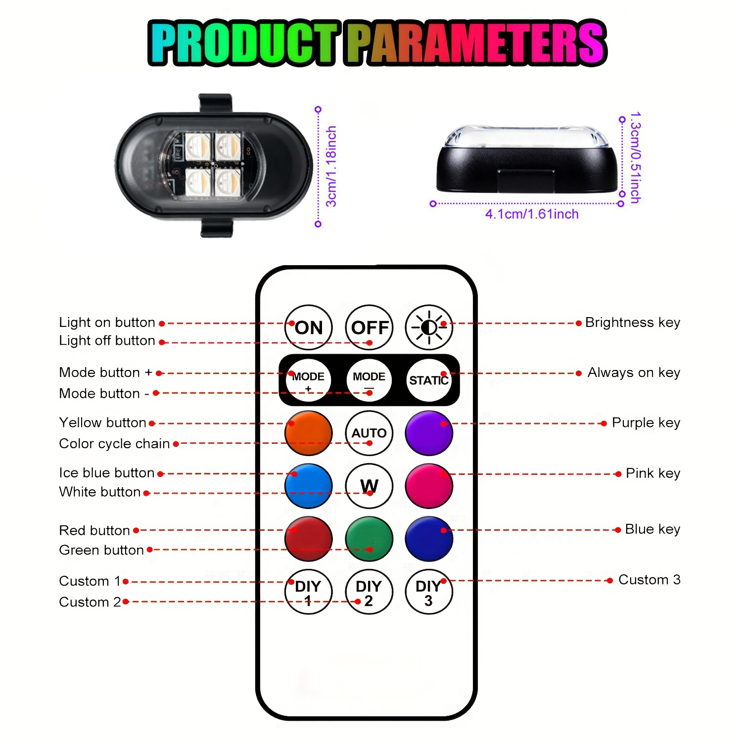 Upgraded 4LEDs Wireless LED St - đánh giá và giá Drone Strobe Light