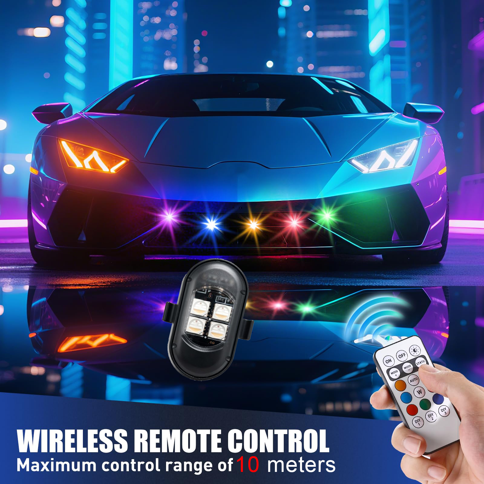 Upgraded 4LEDs Wireless LED St - đánh giá và giá Drone Strobe Light