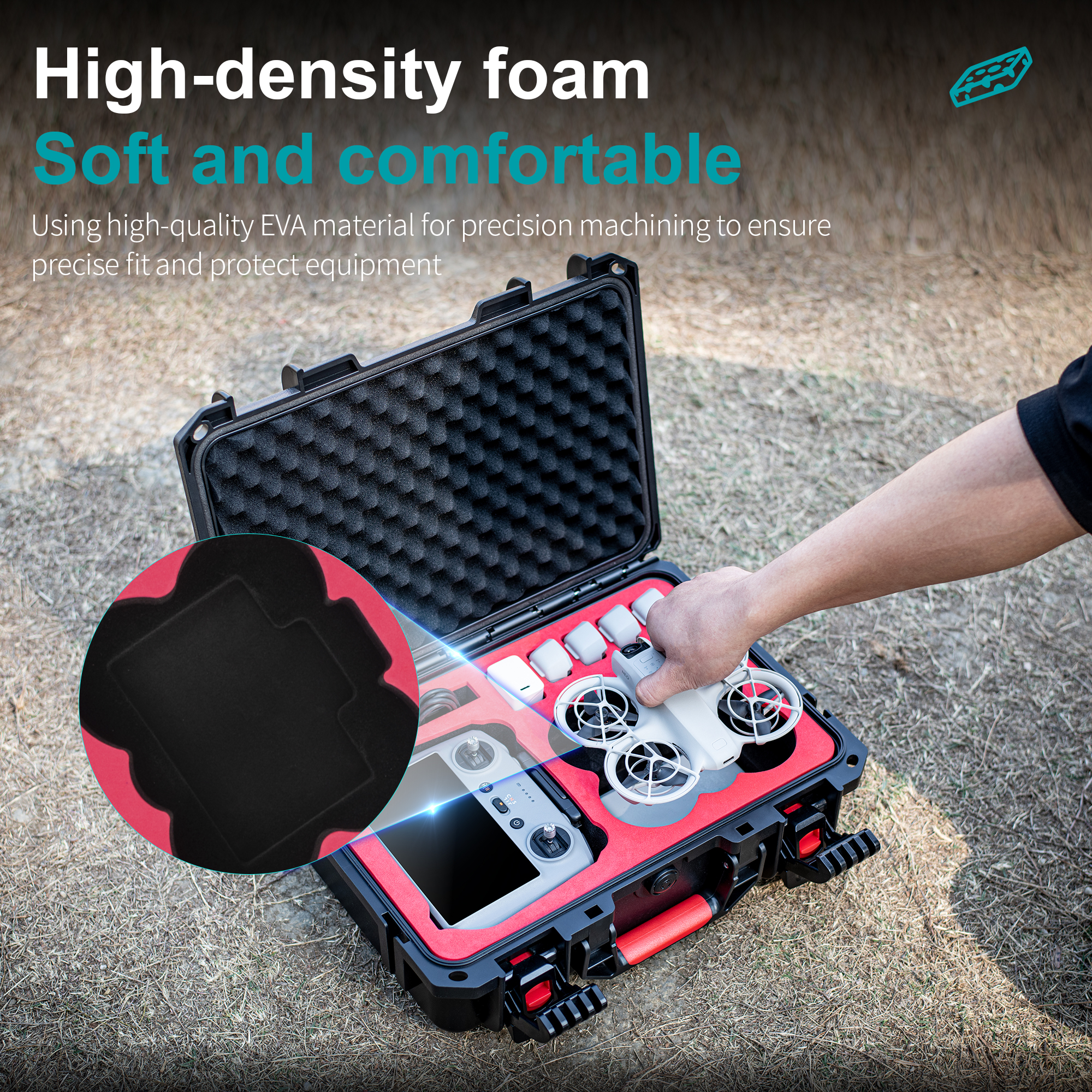 Portable Hard Waterproof Case  - đánh giá và giá Drone Charging Hub