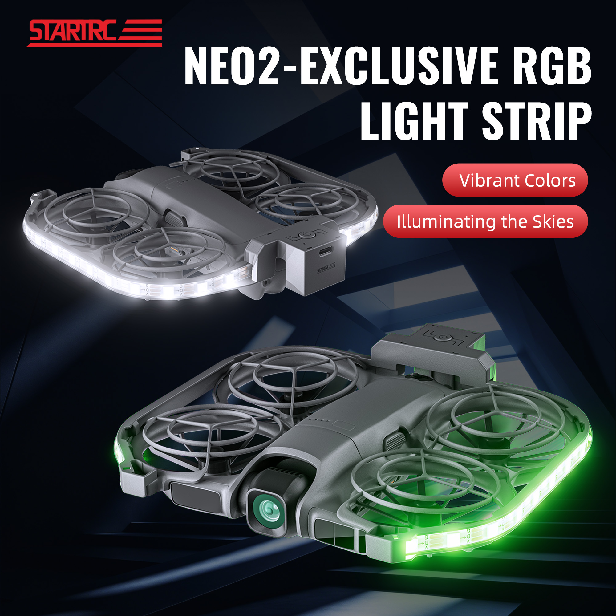 STARTRC RGB LED Light Strip Fo - đánh giá và giá Drone Beacon Light