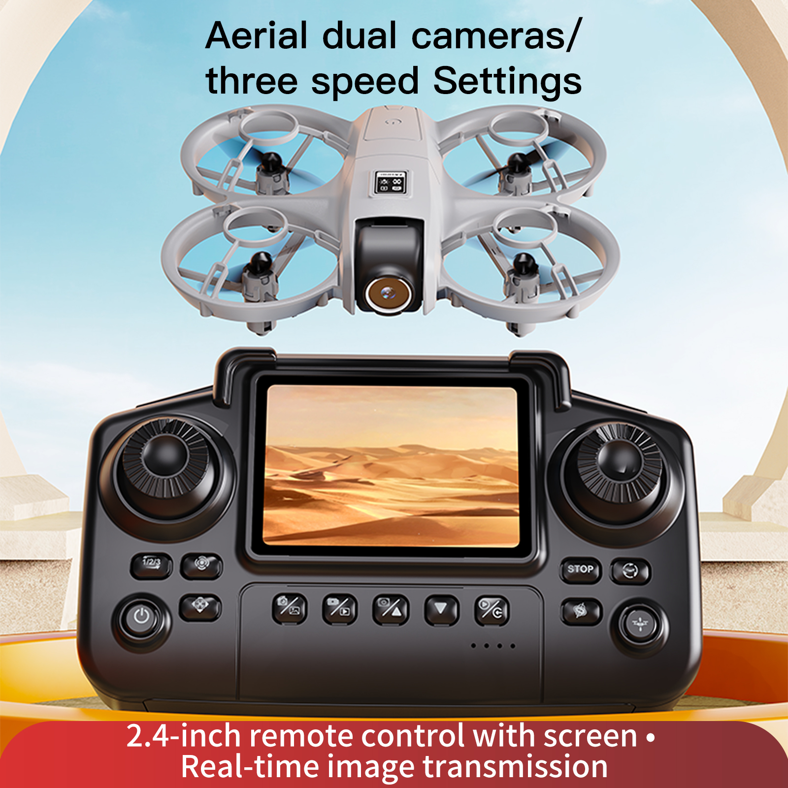 YL3 Remote-Controlled Drone wi - đánh giá và giá Drone Controller Screen