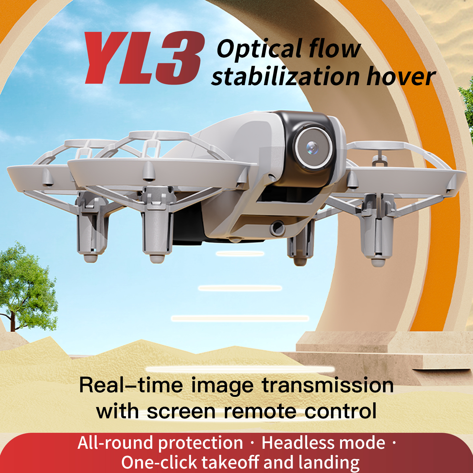 YL3 Remote-Controlled Drone wi - đánh giá và giá Drone Controller Screen