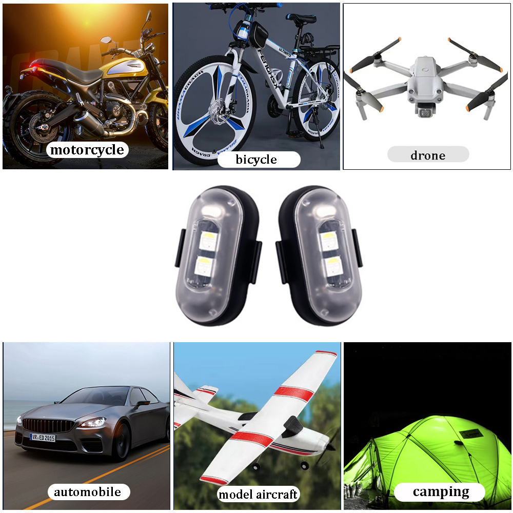 10x 4x 8Colors Wireless LED Dr - đánh giá và giá Drone Strobe Light