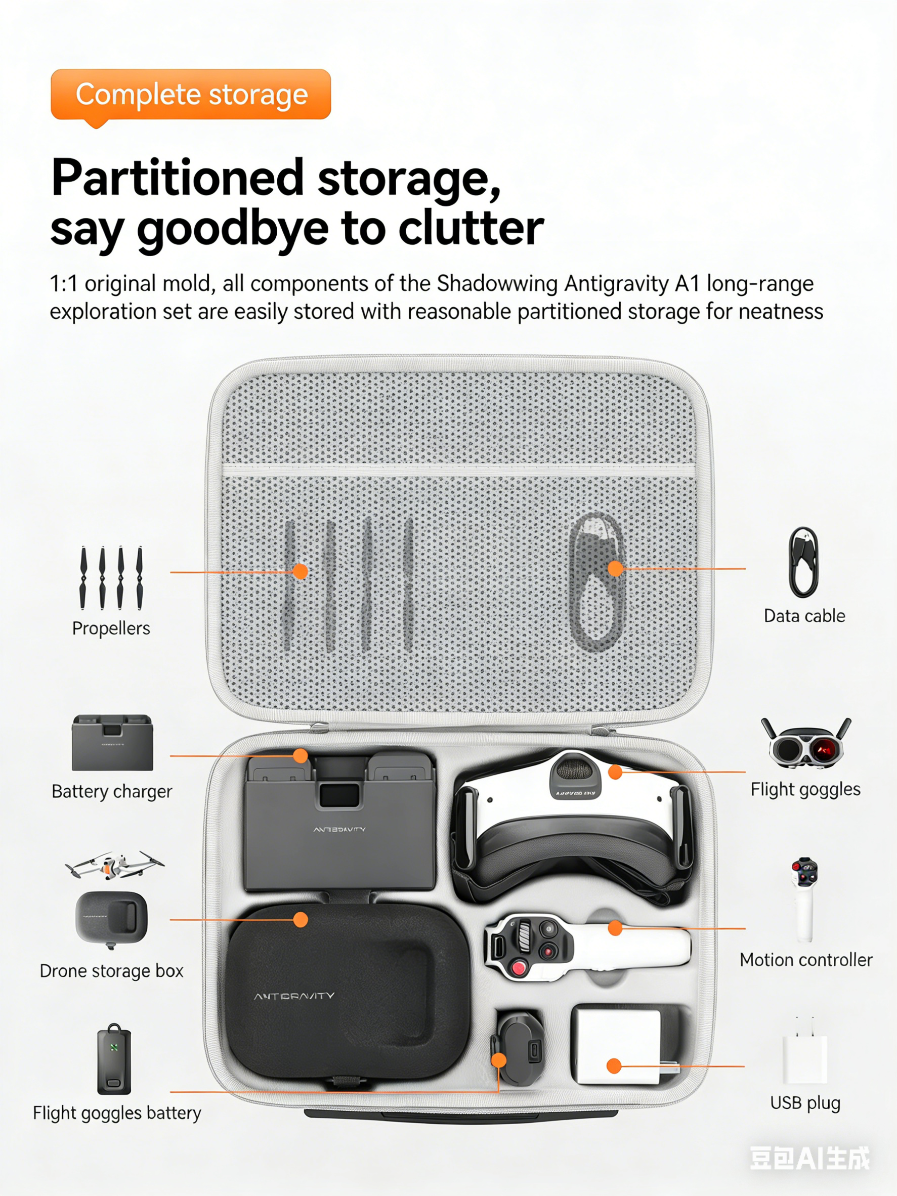 For Antigravity A1 Storage Bag - đánh giá và giá Drone Backpack