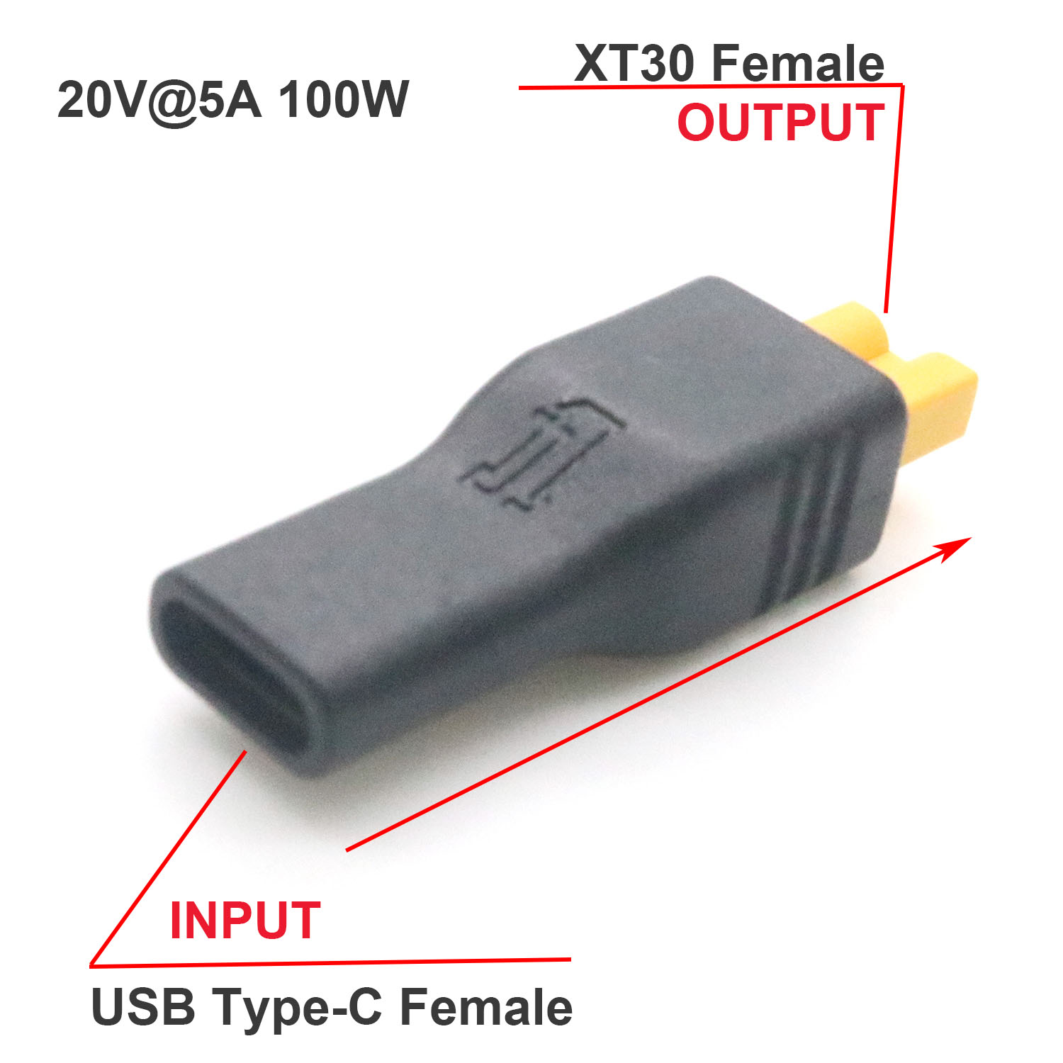 1pc USB Type C Female Input to - đánh giá và giá Drone Power Bank