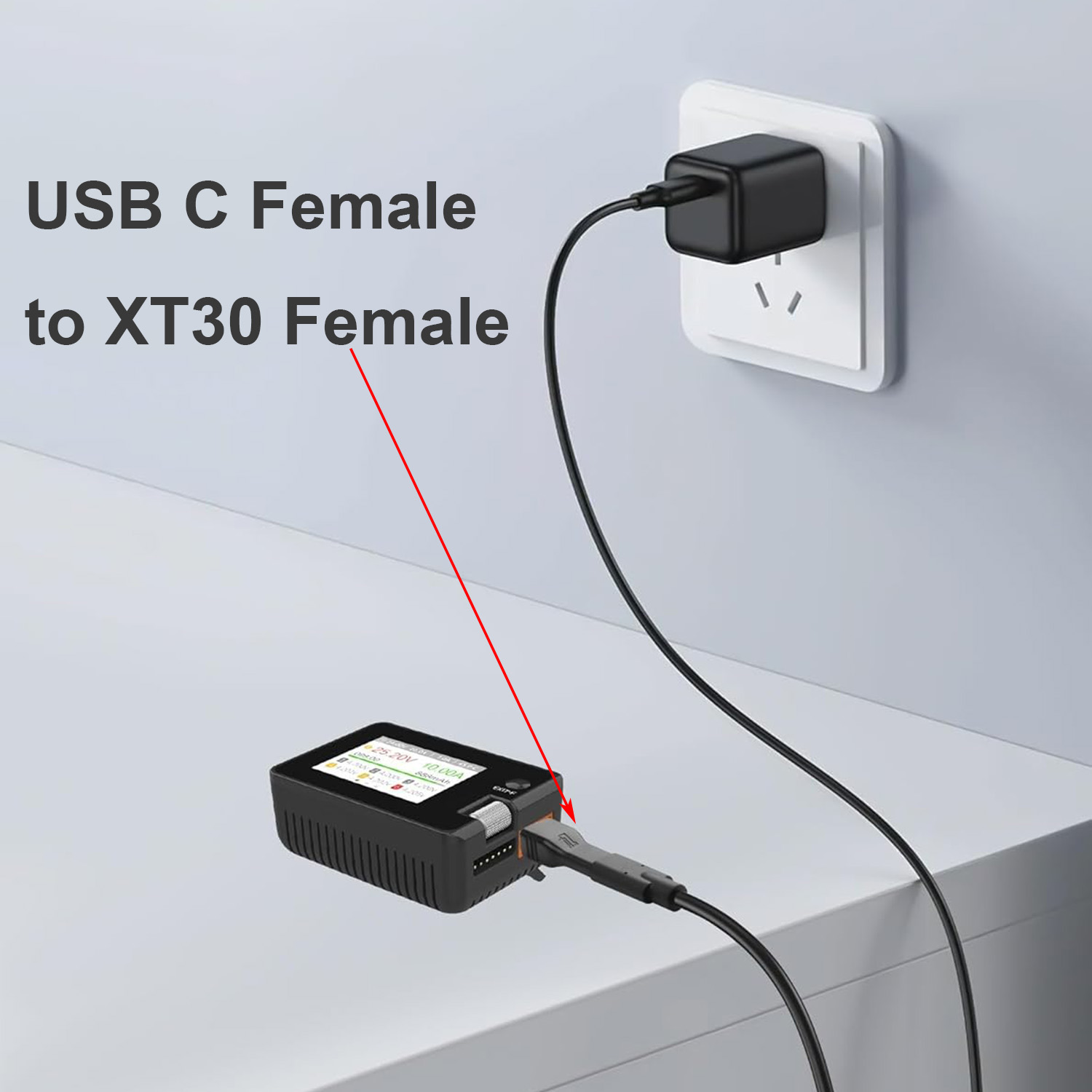 1pc USB Type C Female Input to - đánh giá và giá Drone Power Bank