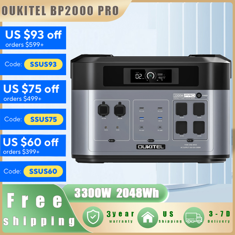 OUKITEL BP2000 PRO Portable Po - đánh giá và giá Drone Solar Charger