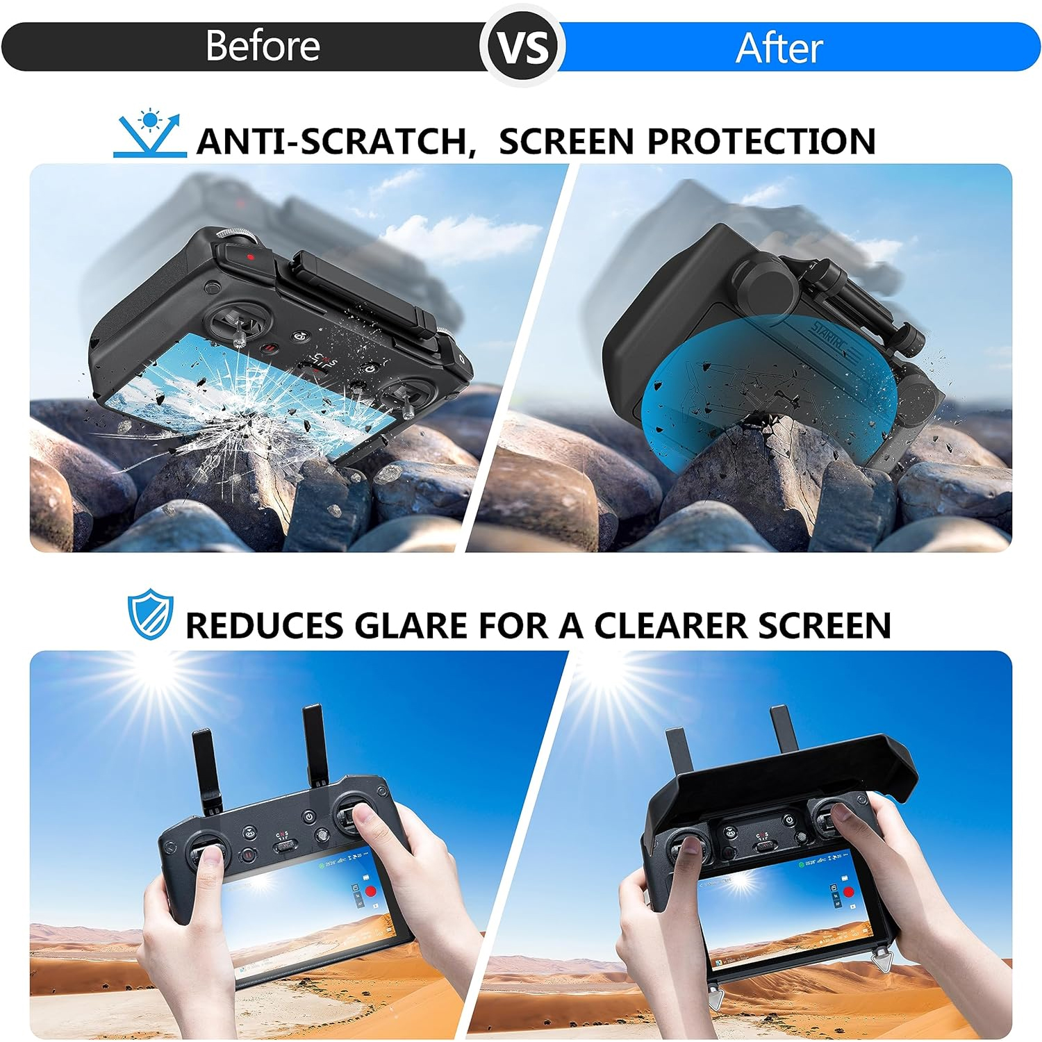 2-in-1 Sun Hood & Joystick Cov - đánh giá và giá Drone Joystick Cover