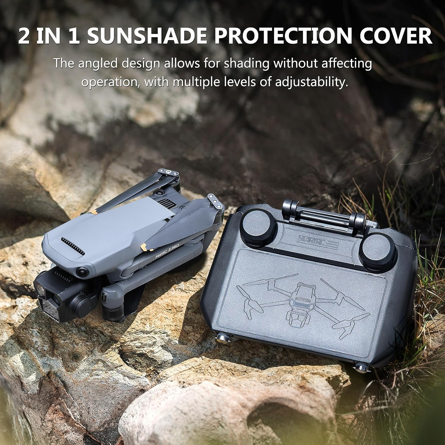2-in-1 Sun Hood & Joystick Cov - đánh giá và giá Drone Joystick Cover