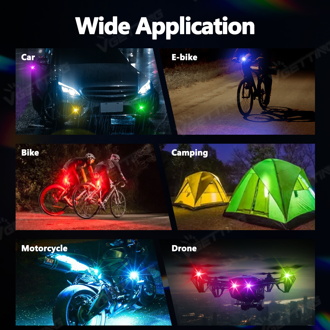 4Pcs Mini Drone Strobe Light 8 - đánh giá và giá Drone Strobe Light