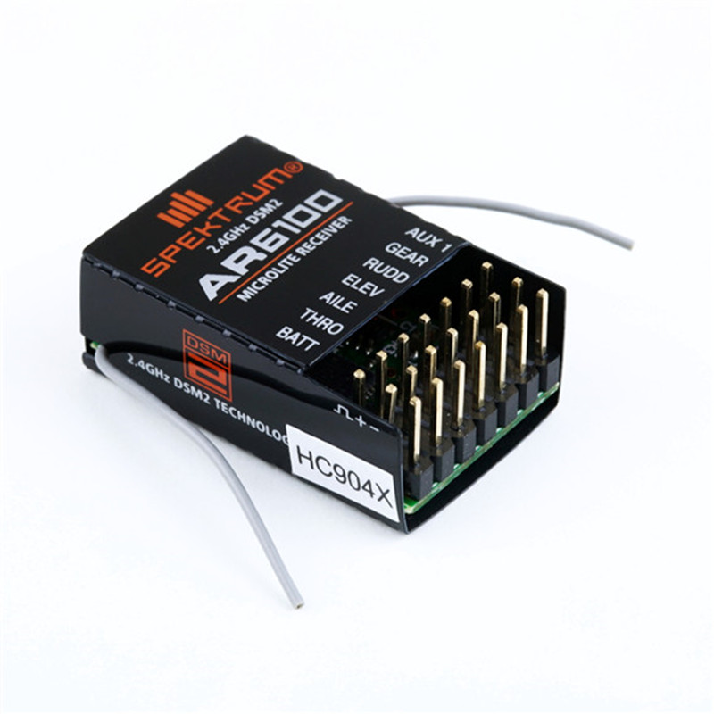 AR6100 DSM2 6CH 2.4GHz Receive - đánh giá và giá Drone Battery Adapter