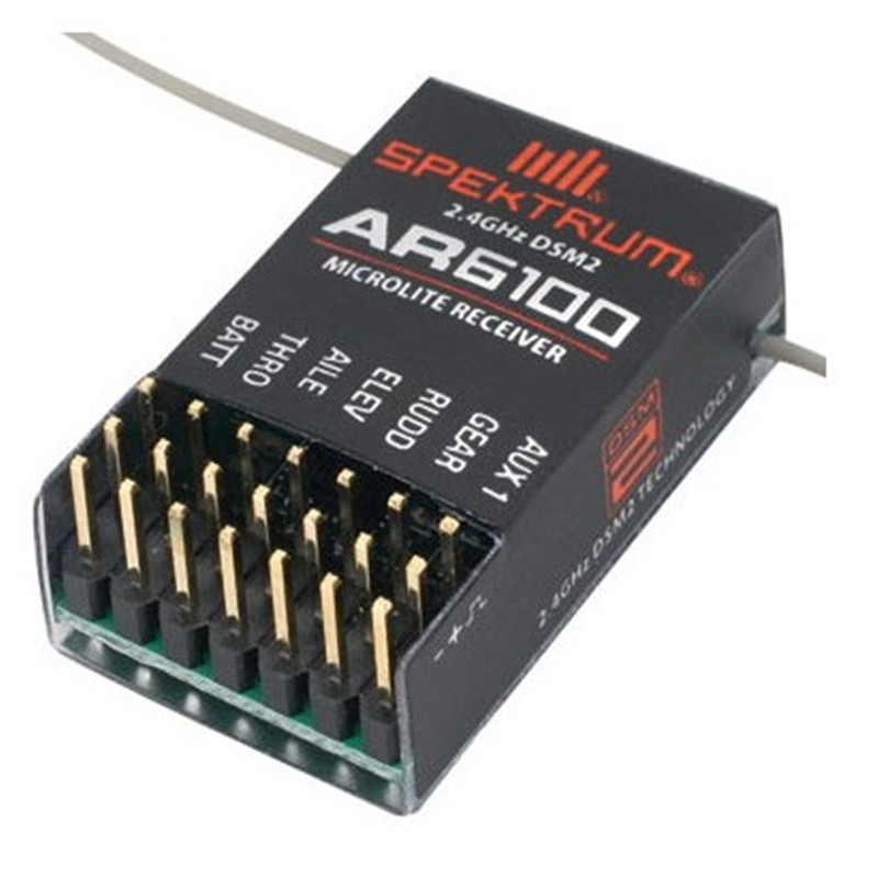 AR6100 DSM2 6CH 2.4GHz Receive - đánh giá và giá Drone Battery Adapter