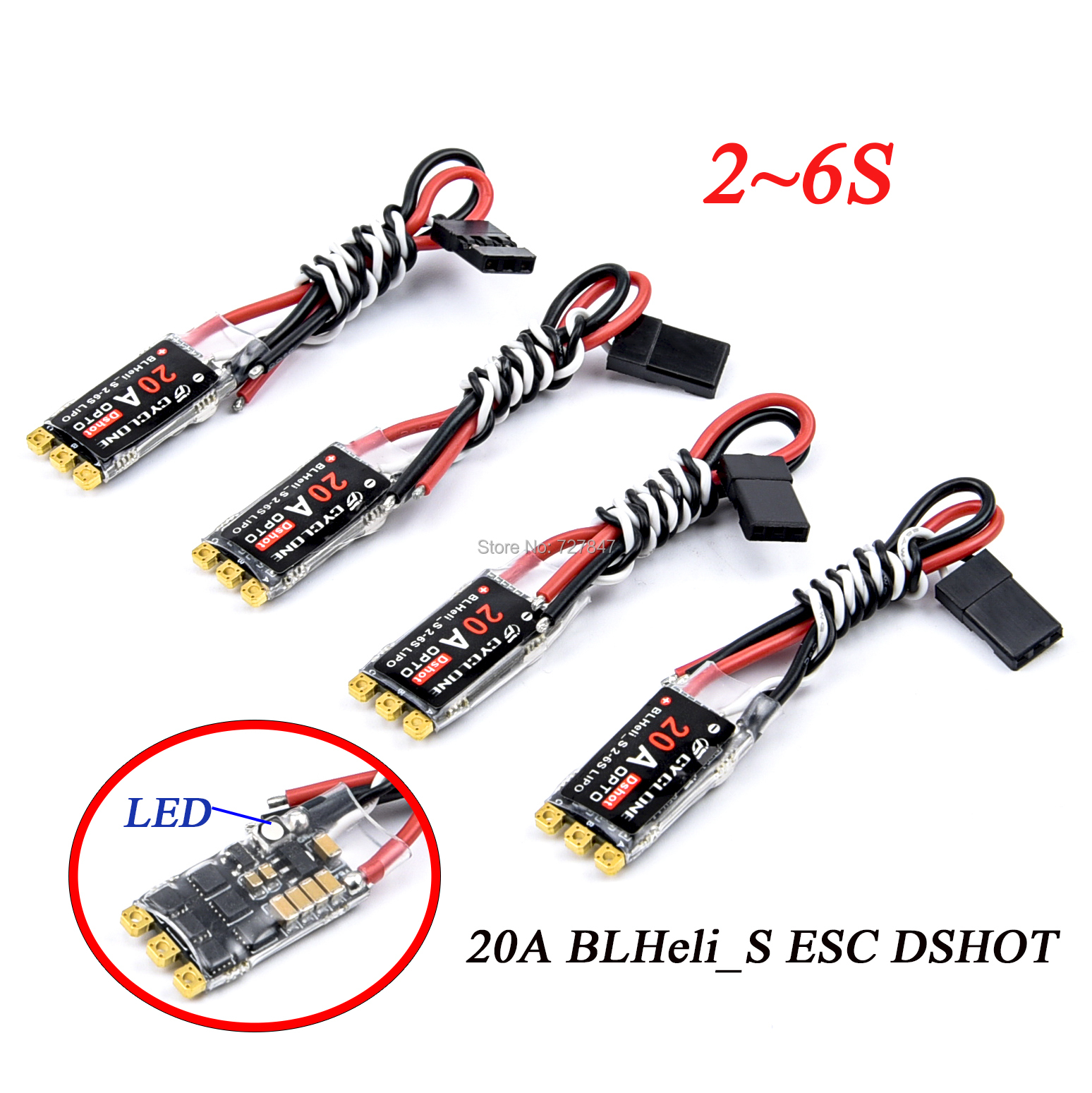 Cyclone 20A 35A 45A BLHeli_S D - đánh giá và giá Drone Beacon Light