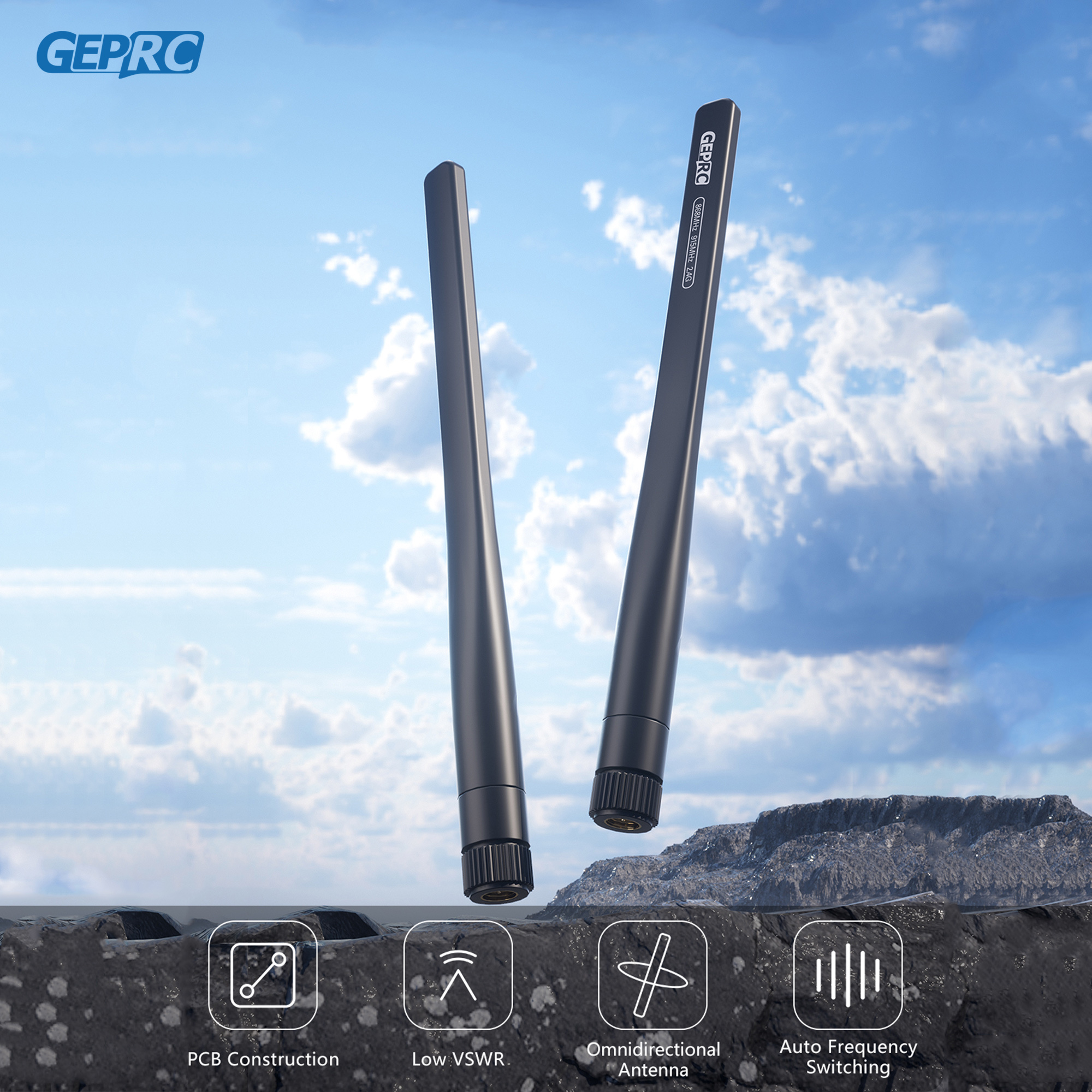 GEPRC 868MHz 915MHz 2.4G Tri-B - đánh giá và giá Drone Control Stick