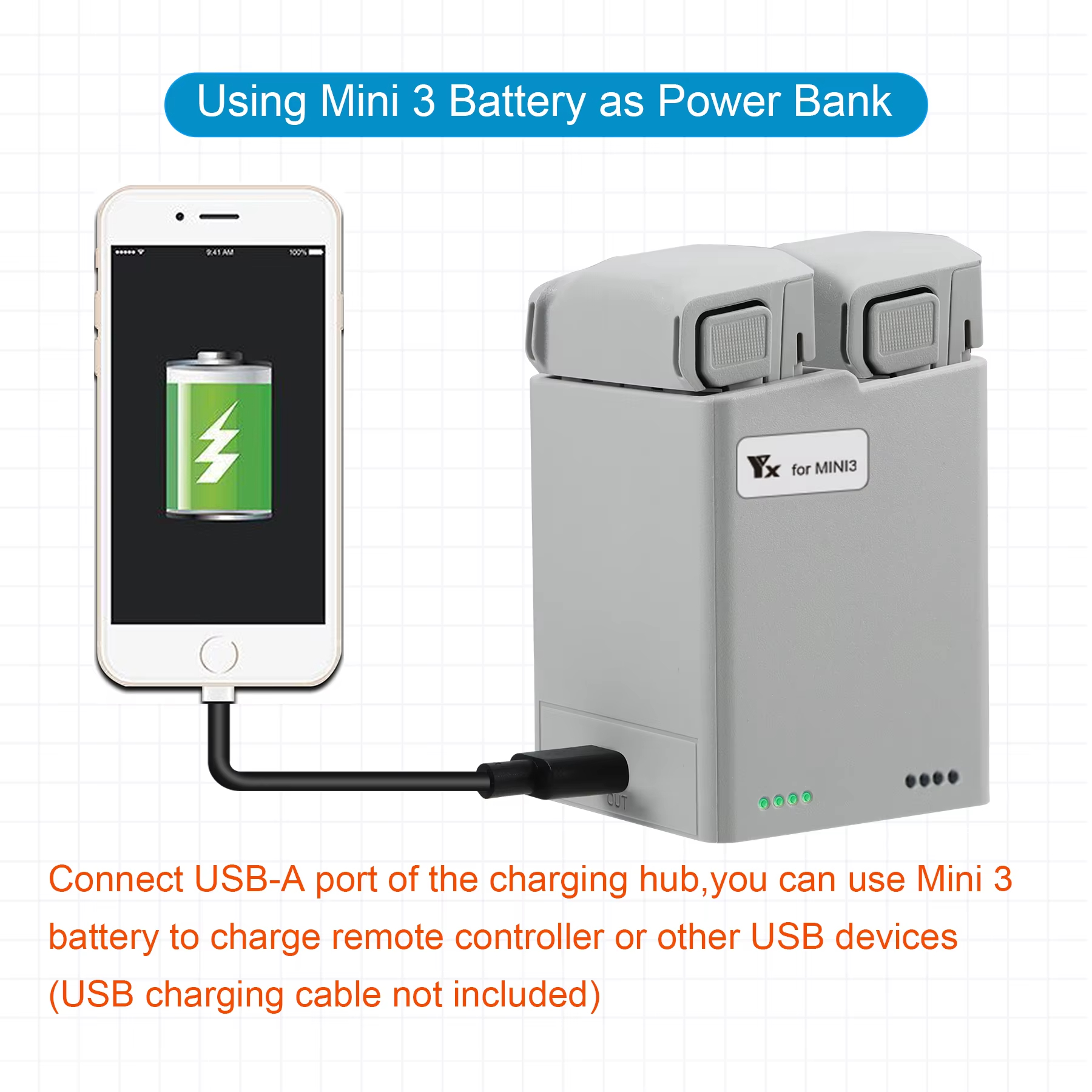 For DJI Mini 3Pro/4Pro Battery - đánh giá và giá Drone Battery Adapter