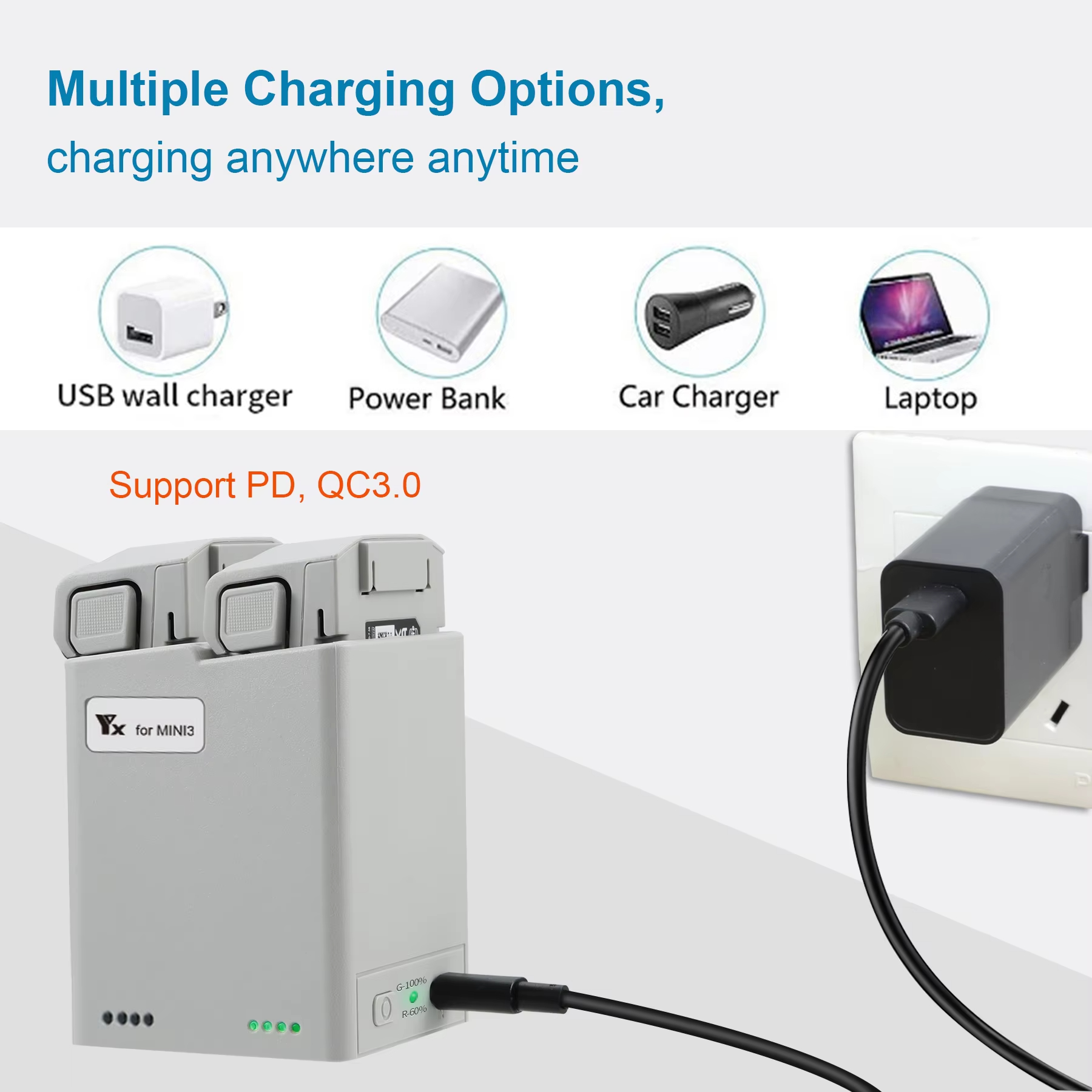 For DJI Mini 3Pro/4Pro Battery - đánh giá và giá Drone Battery Adapter
