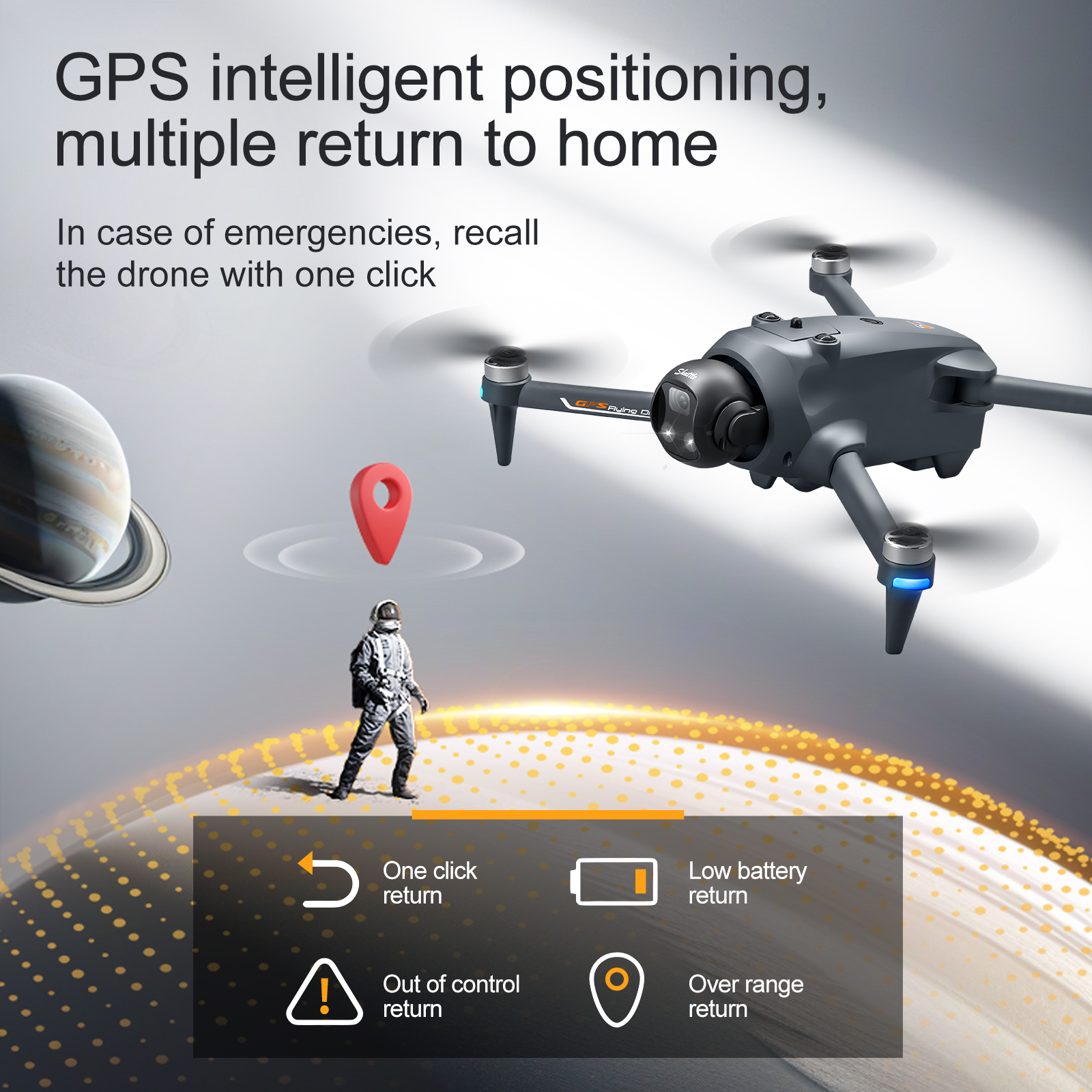 YL059 FPV GPS Quadcopter Drone - đánh giá và giá Drone Beacon Light