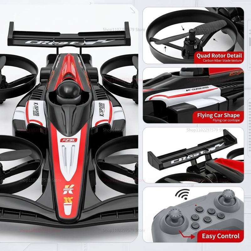 Mini RC Flying Car Transformab - đánh giá và giá Drone Control Stick