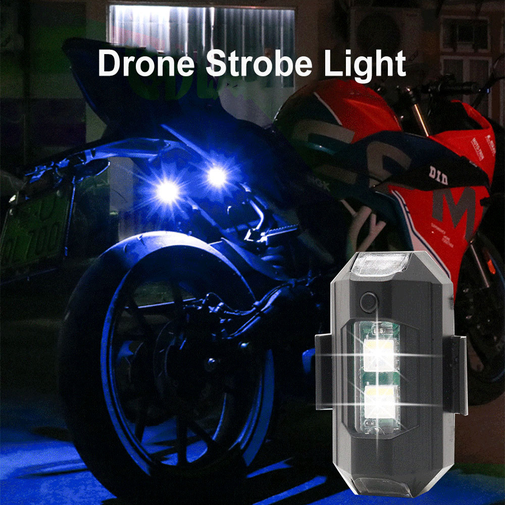 Motorcycle LED RGB Warning Lig - đánh giá và giá Drone Strobe Light