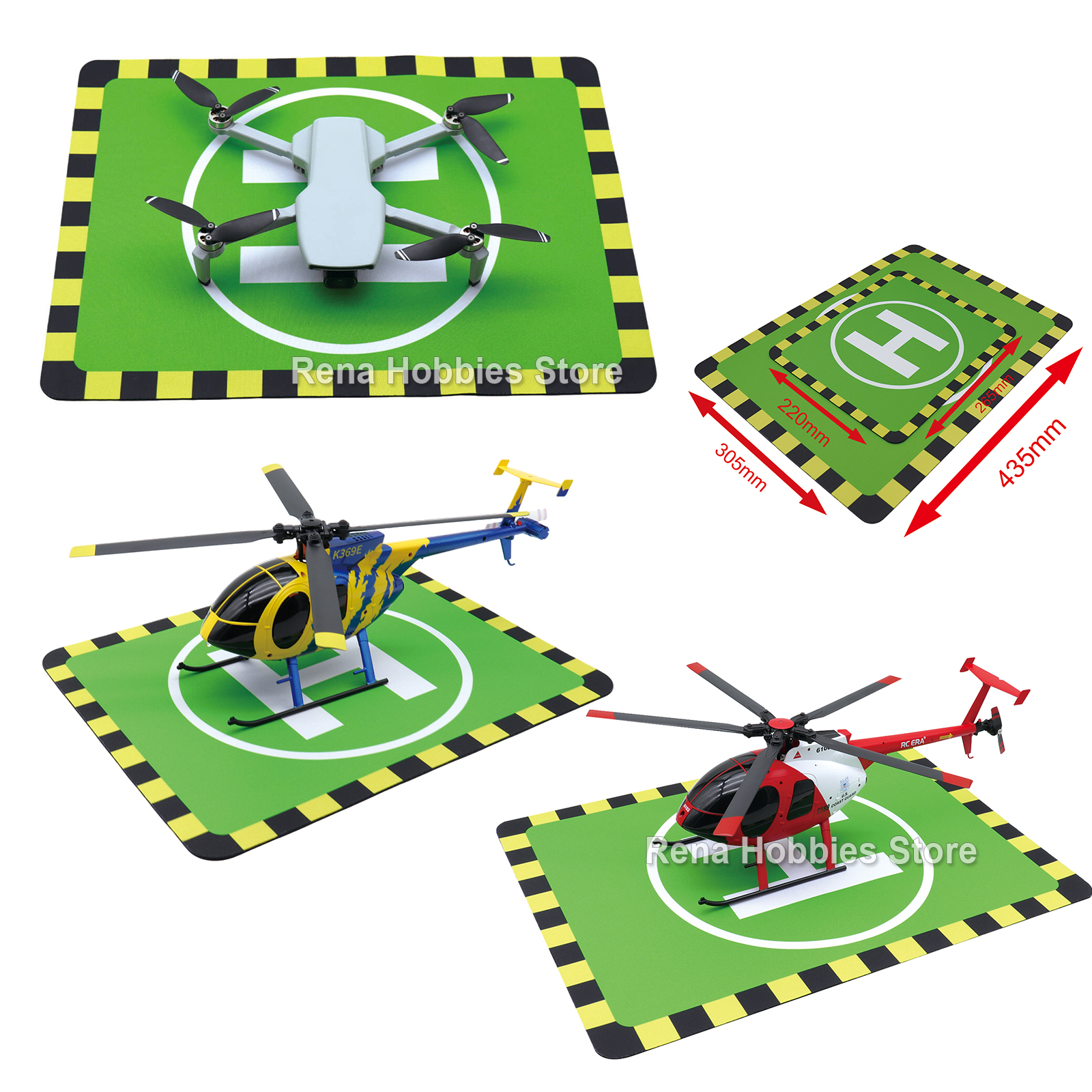2 Sizes Takeoff and Landing Pa - đánh giá và giá Drone Landing Pad