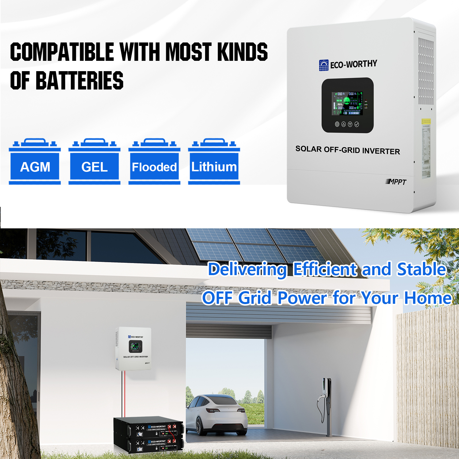 ECO-WORTHY UL1741 5000W 48V So - đánh giá và giá Drone Solar Charger